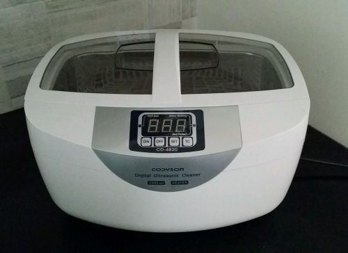 Ultrasonic cleaner codyson cd-4820 jewelry/dental w/ heater 2.5l nwob for sale