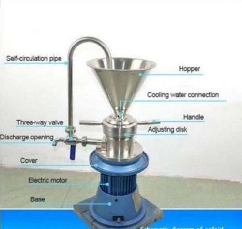 NEW Vertical Sesame Soybean Peanut Butter colloid mill grinder JML-65 T