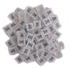 New 20pcs Plastic Size Marker Tags Square Hanger Sizer Garment Markers &#034;4XL&#034;