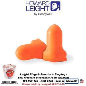 Display, Tub, Leight Hearing Protection Earplugs, Foam, (100) Pairs #R-LPF-1-TO