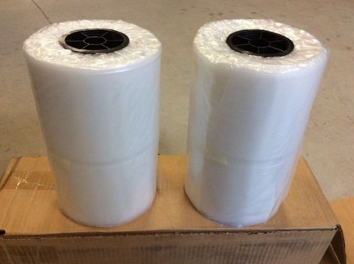 10&#034;x10&#034;x120&#034;x.006 Clear Bags Dispenser Roll - 10 bags Per Ross - 2 Rolls - NIB