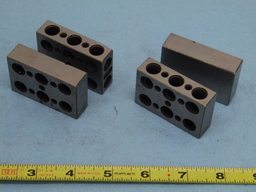 2 Sets Vintage Machinist 123 Set Up Block 2 1/4 x 5/8 x 1 7/16&#034;  MACHINIST TOOL