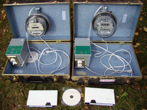 Lot ge &amp; schlumberger cl-200 watthour kilowattour meters kvar energy savers unit for sale