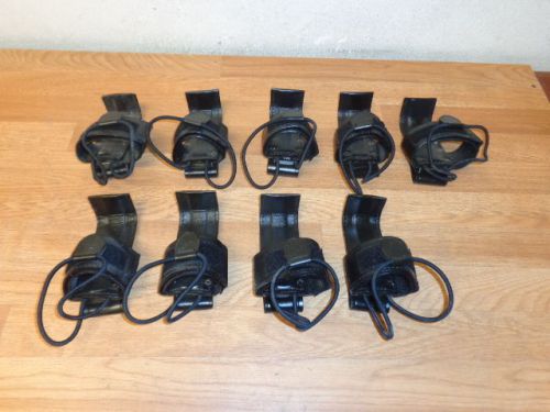 One lot of 9 USED DUTYMAN Steel Base Uni Radio Holders Swivel Free Shipping !