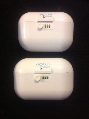 Lot of 2 Aqua Vault Outdoor Safety Lock Box