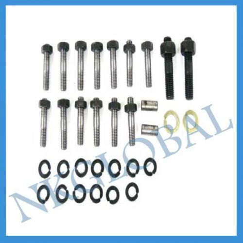 NEW LAMBRETTA GP 225 CRANKCASE STUD NUT KIT COMPLETE SET OF 47 BRAND NEW @nk