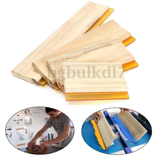 4Pcs Silk Screen Printing Squeegee Ink Scaper Scratch Board 6.3&#034;/9.4&#034;/13&#034;/18&#034;