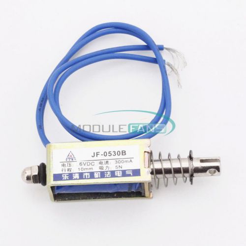 Dc6v 300ma push pull type open frame solenoid electromagnet reset 5n/10mm for sale