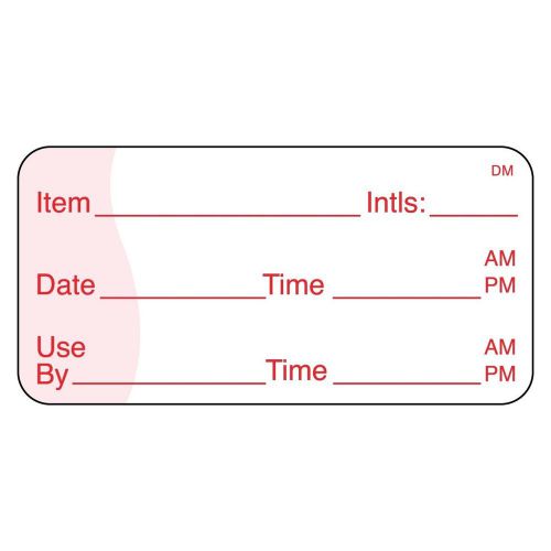 DayMark IT110105 DissolveMark Shelf Life/Use By Dissolvable Label 1&#034; x 2&#034; (Ro...