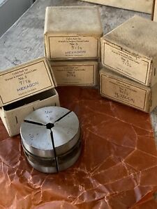 WARNER &amp; SWASEY #5 COLLET PADS HEX 7/16&#034;