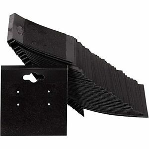 100 Earring Card Holder, Velvet Cards Display for Ear Studs, Black, 2&#034;x 2&#034;