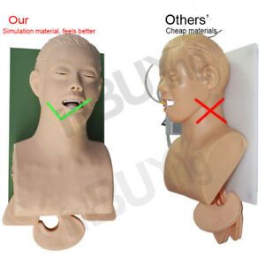 Teaching Model Airway Management Trainer Intubation Manikin Study 110-220V