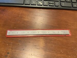 STARRETT No. C305R-6  6” FULL  FLEXIBLE SATIN FINISH STEEL SCALE