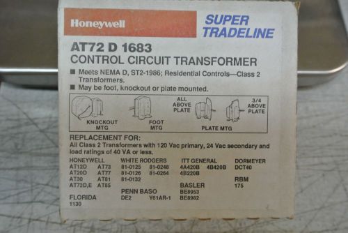 Honeywell control circuit transformer at72d 1683 for sale