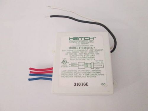 New nos hatch transformer 26w 4-pin cfl electronic lamp ballast fr-2600-277 for sale