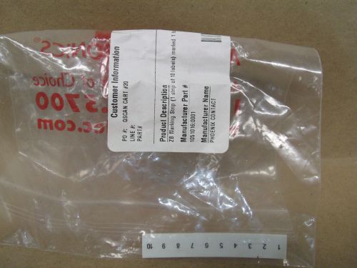 PHOENIX CONTACT - 1051016:0001 ZB MARKING STRIP, 1-10