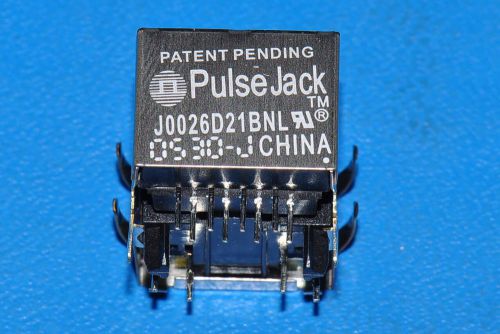 3-pcs jack magjack 1port 100 base-tx pulse j0026d21bnl 0026d21 j0026d21b for sale