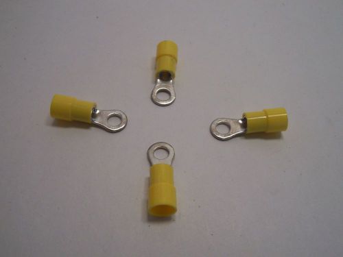 YELLOW CRIMP #10 RING TERMINALS- 10-12 GAUGE- Pkg/10