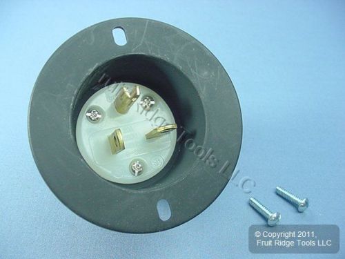 Cooper arrow hart black industrial nema 6-20 flanged inlet plug 20a 250v ah5878c for sale