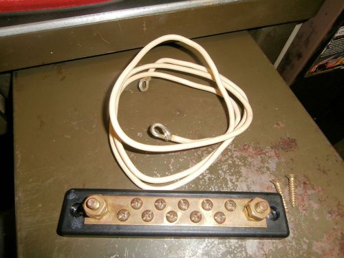 Cole hersee m-449 10 terminal busbar * complete, in good condition for sale