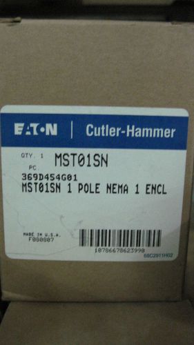 NIB CUTLER HAMMER #MST01SN MOTOR STARTING SWITCH SINGLE POLE NEMA 1