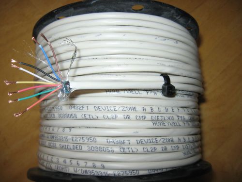 250&#039; white plenum rated access control security alarm cable shielded wire 22/8 for sale