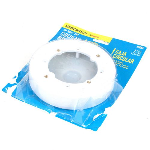 Wiremold On-Wall PVC Circular Box - White NMW4