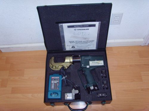 Greenlee gator ek1240k battery crimping tool with dies for sale