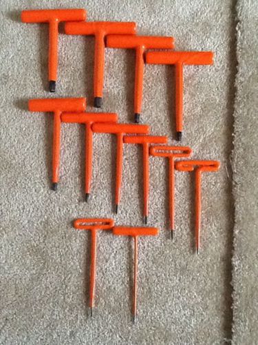 Cementex 1000 Volt 12 Piece T- Handle Allen Wrench Set