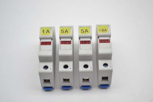 LOT 4 FERRAZ USM1I ULTRASAFE FUSE HOLDER 1P 600V-AC 30A AMP B376331