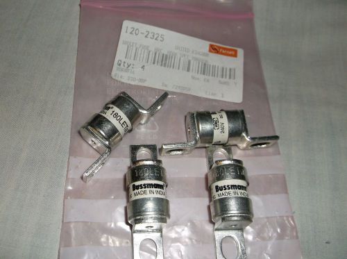 NEW LOT OF 4 BUSSMANN 180LET 240V HRC FUSES