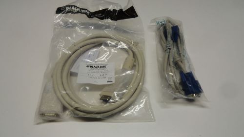 BLACK BOX EVNPS06-0010-MF VGA CABLES FERRITE CORE BEIGE MALE/FEMALE