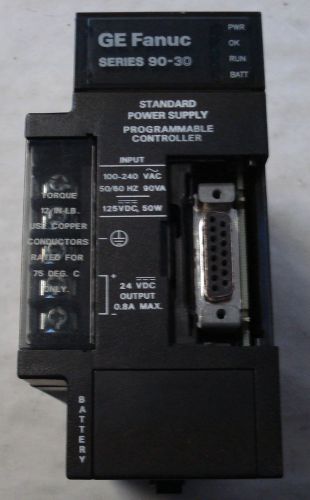 GE FANUC IC693PWR321R POWER SUPPLY 120/240VAC 125VDC STD