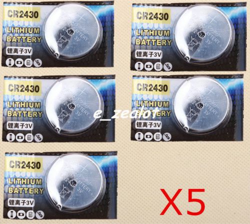 5pcs cr2430 button batteries 3v li battery perfect for sale