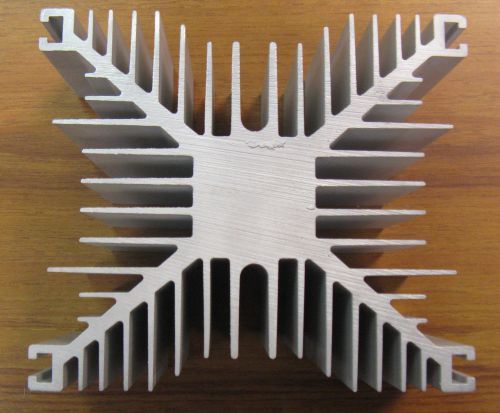 Large Snow Flake Shaped Aluminum Heatsink 6.875&#034; H x 6&#034; L  x 3&#034; D New Undrilled