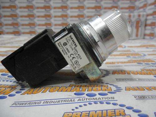 Siemens, 52pe4h9, pilot light transformer type 240 volts ac amber - led for sale