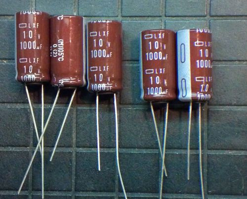 1000uF 10V 105A°C Electrolytic Capacitors 10x20mm -5pcs brn [ LCD Reapir ]