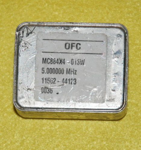 Ofc 5mhz mc884x4-013w double oven quartz oscillator +12v squarewave efc for sale
