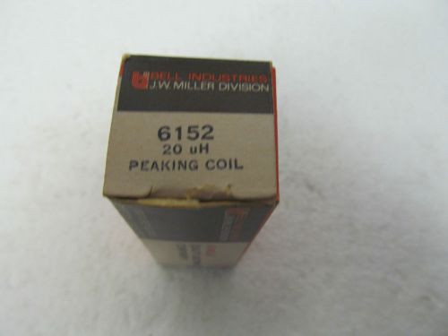 J.W. MILLER TYPE 6152   20uH , PEAKING COIL  , VINTAGE, USED