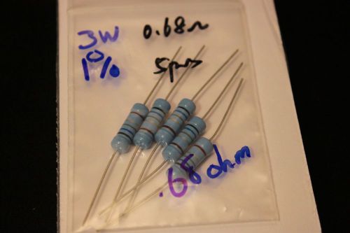 3W 1% Carbon Film .68 Ohm Resistors