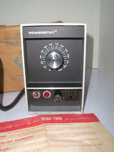 New Superior Powerstat Variable Autotransformer Model N10B