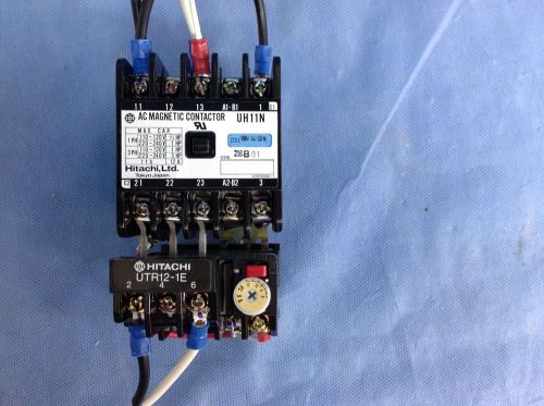 Hitachi uh11n-t ac magnetic contactor with utr12-1e for sale