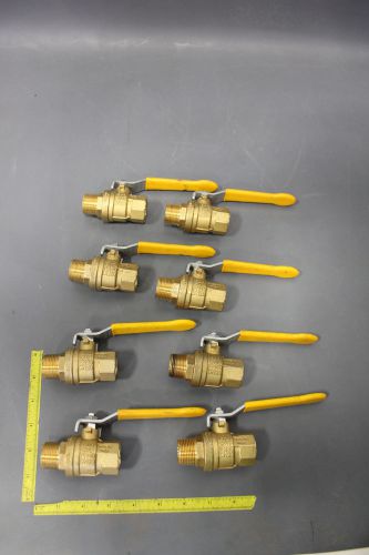 8 NEW RUB 3/4&#034; BRASS BALL VALVE 600CWP S92 CW617N 150WSP 5G FM 400WP(S10-4-100j)