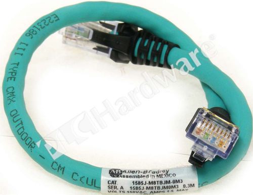 Allen Bradley 1585J-M8TBJM-0M3 /A 1585 EtherNet Cable 2xRJ45 0.3m, Qty