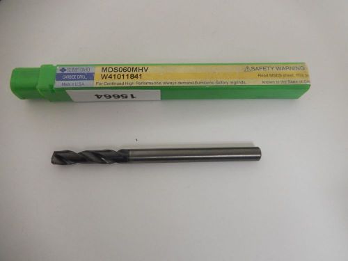 Sumitomo Carbide Drill MDS060MHV 6mm Coolant Through Drill NEW In Box!!