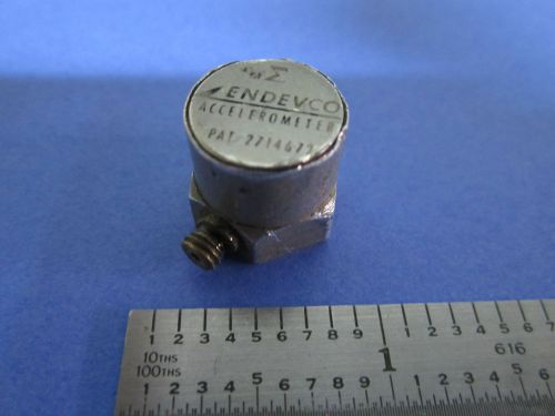 ENDEVCO UNKNOWN MOD. ALUMINUM HOUSING DENTED ACCELEROMETER CALIBRATION VIBRATION