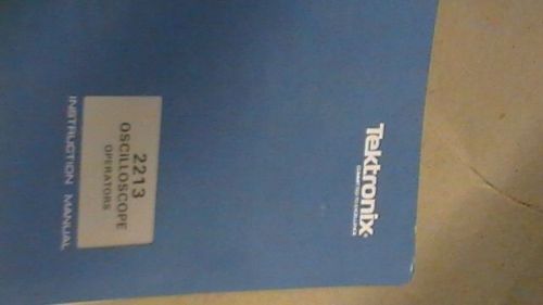 TEK Tektronix 2213 Oscilloscope Operatiors Instruction Manual