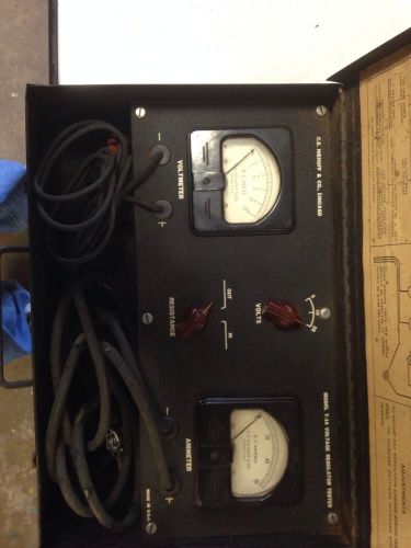 Vintage Ammeter / Voltmeter C E Niehoff Co