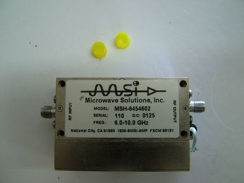 RF POWER AMPLIFIER 4 - 11GHz 27dBm MSH6454602 S/N 110