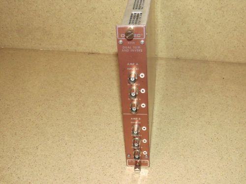 ORTEC MODEL 433a  DUAL SUM &amp; INVERT  NIM BIN MODULE PLUG IN